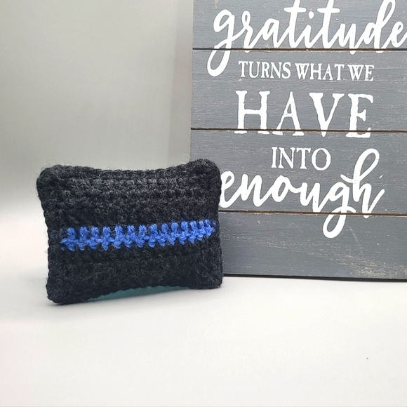 Thin blue line decorative flag, car accessories, office decor, police officer - Picture 4 of 11